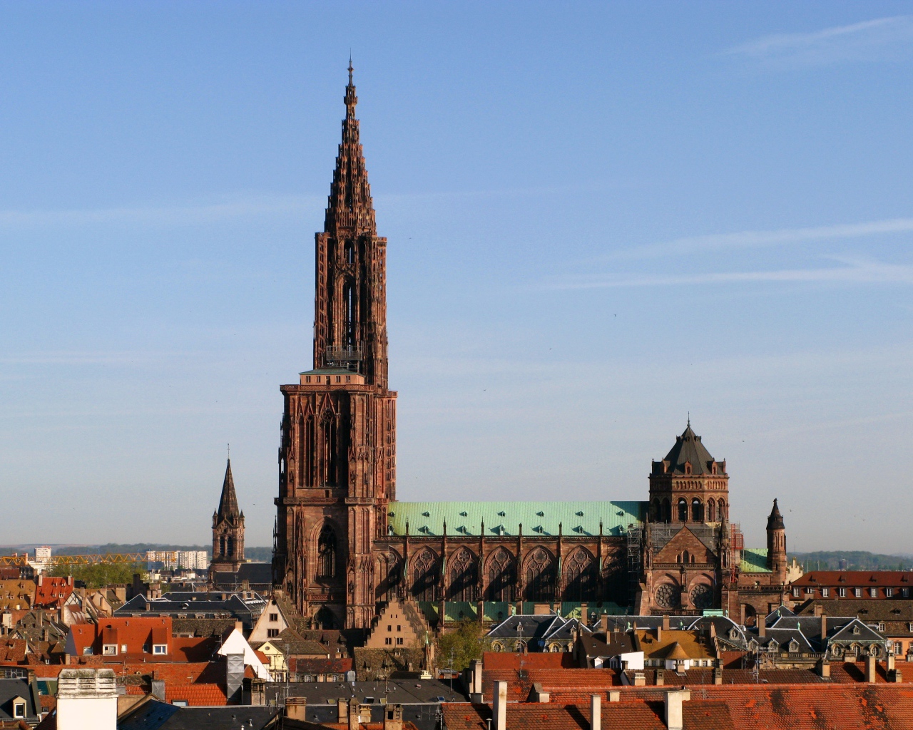 Собор в городе Страсбург, Франция