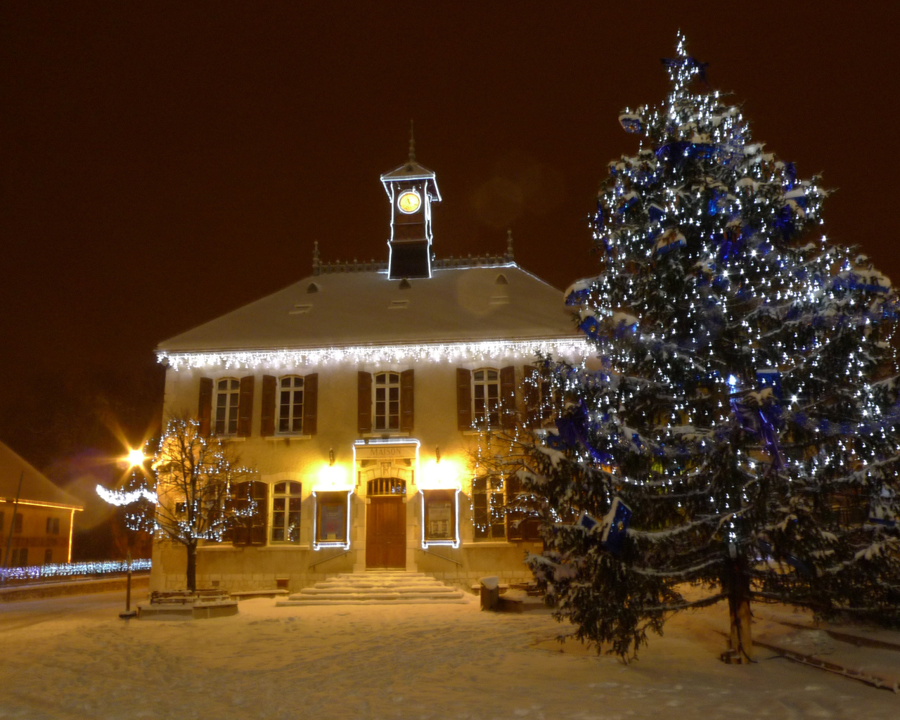 Рождество на курорте Виллар-де-Ланс, Франция