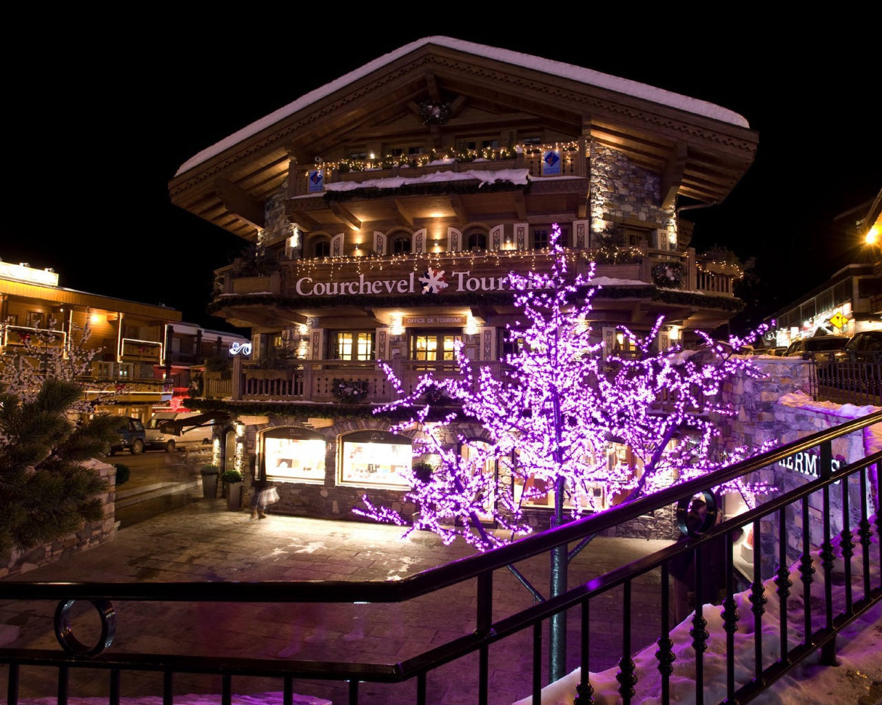 Рождество на горнолыжном курорте Куршевель, Франция