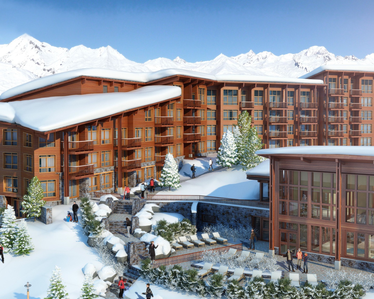 Отель Эденарк на горнолыжном курорте Лез Арк, Франция