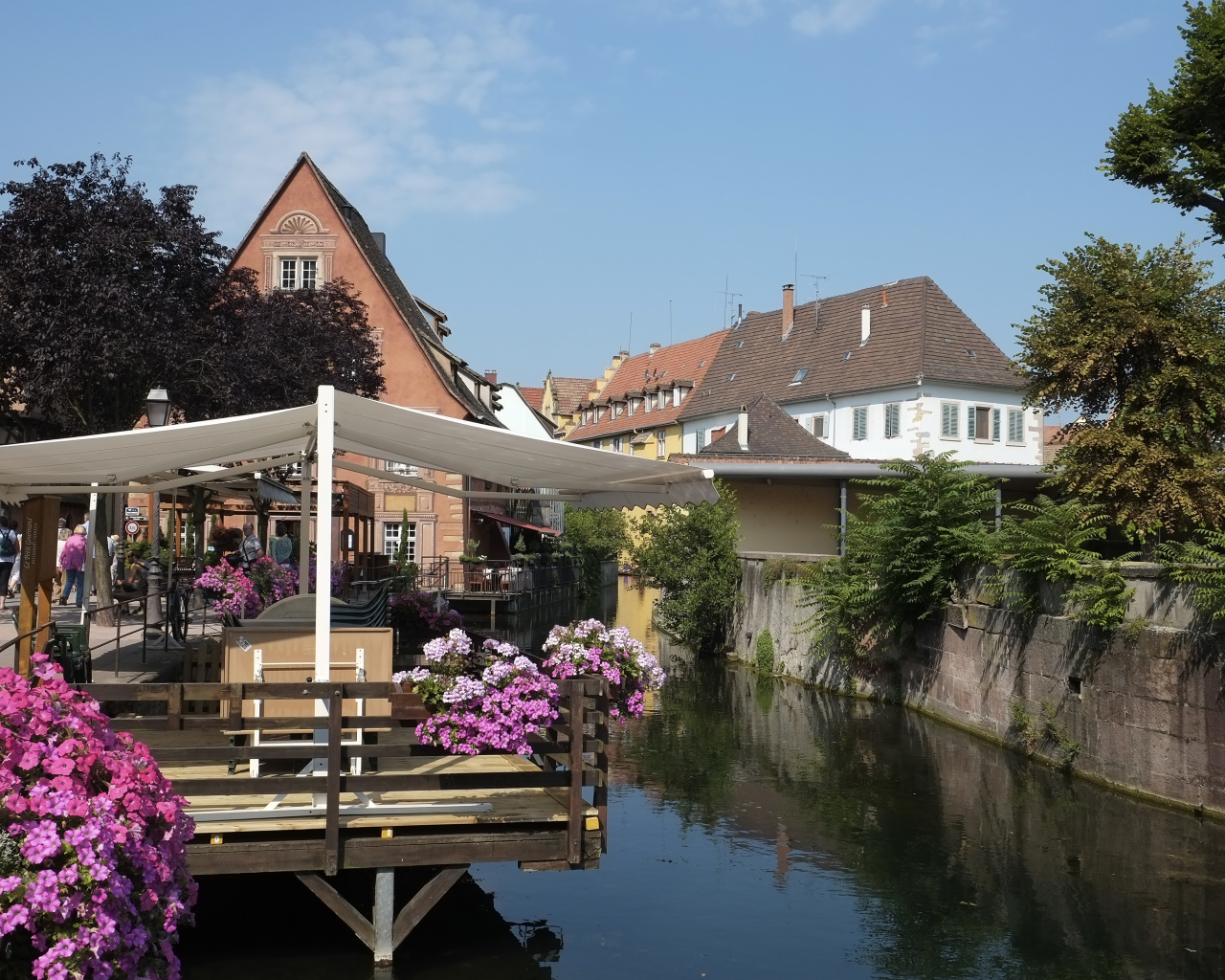 Набережная в Эльзасе, Франция