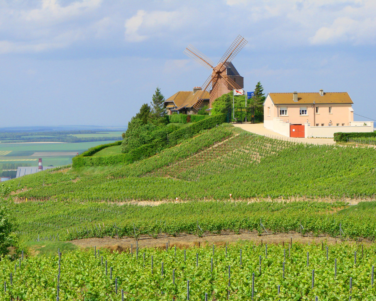 Мельница в провинции Шампань, Франция