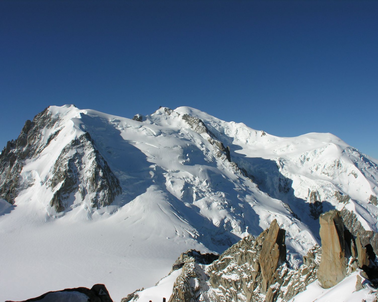 Гора Монблан на курорте Шамони, Франция