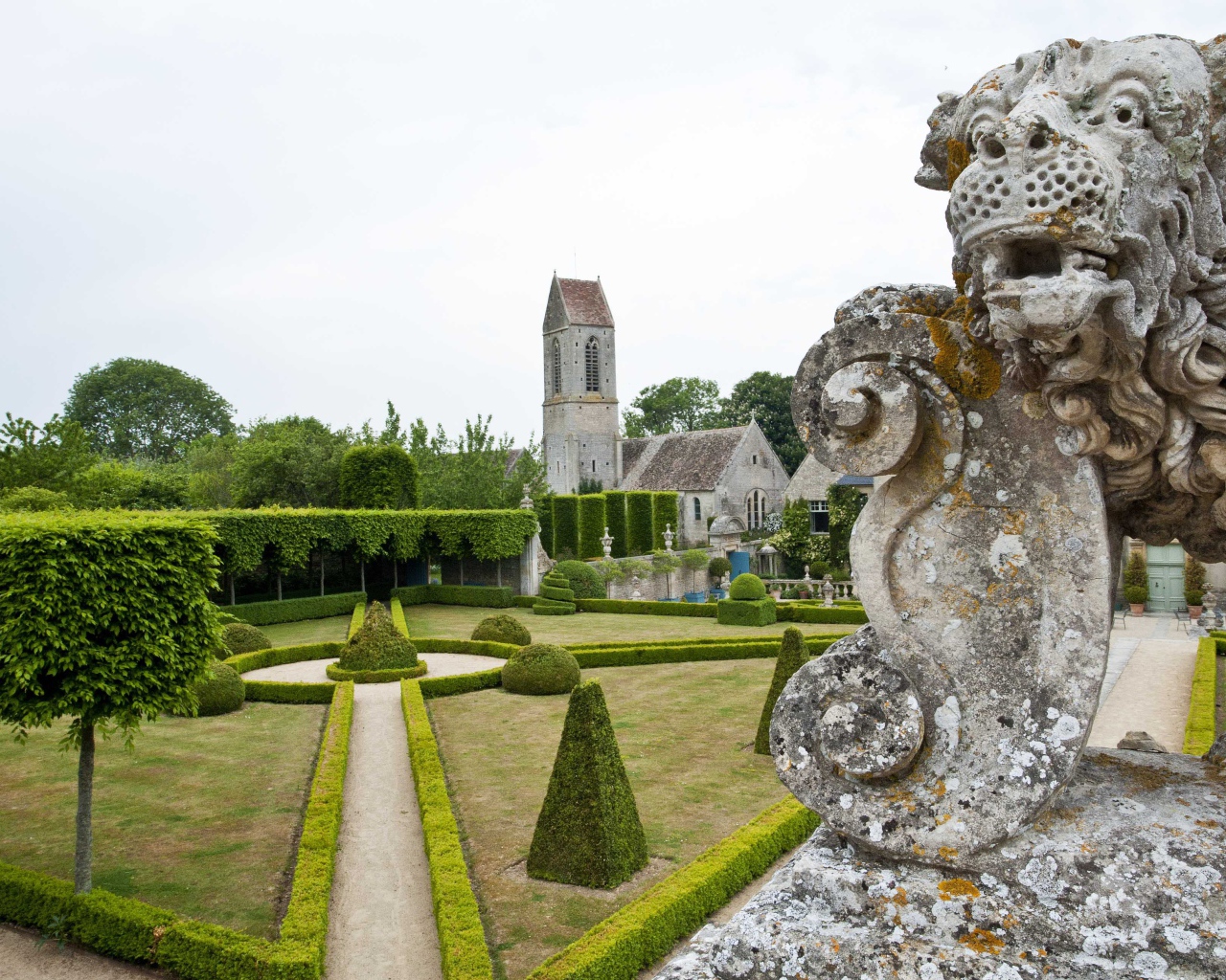 Парк в Нормандии, Франция