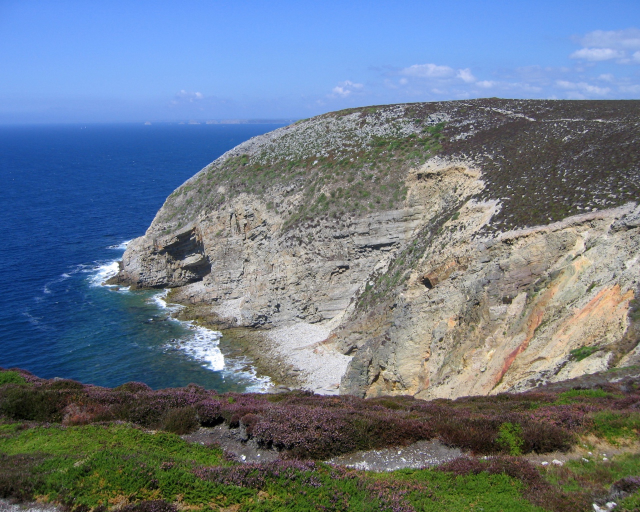 Побережье моря в Бретань, Франция
