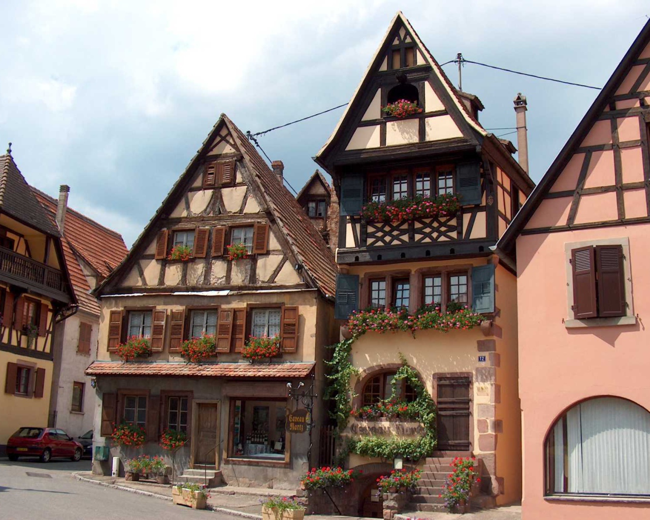 Городские дома в Эльзасе, Франция