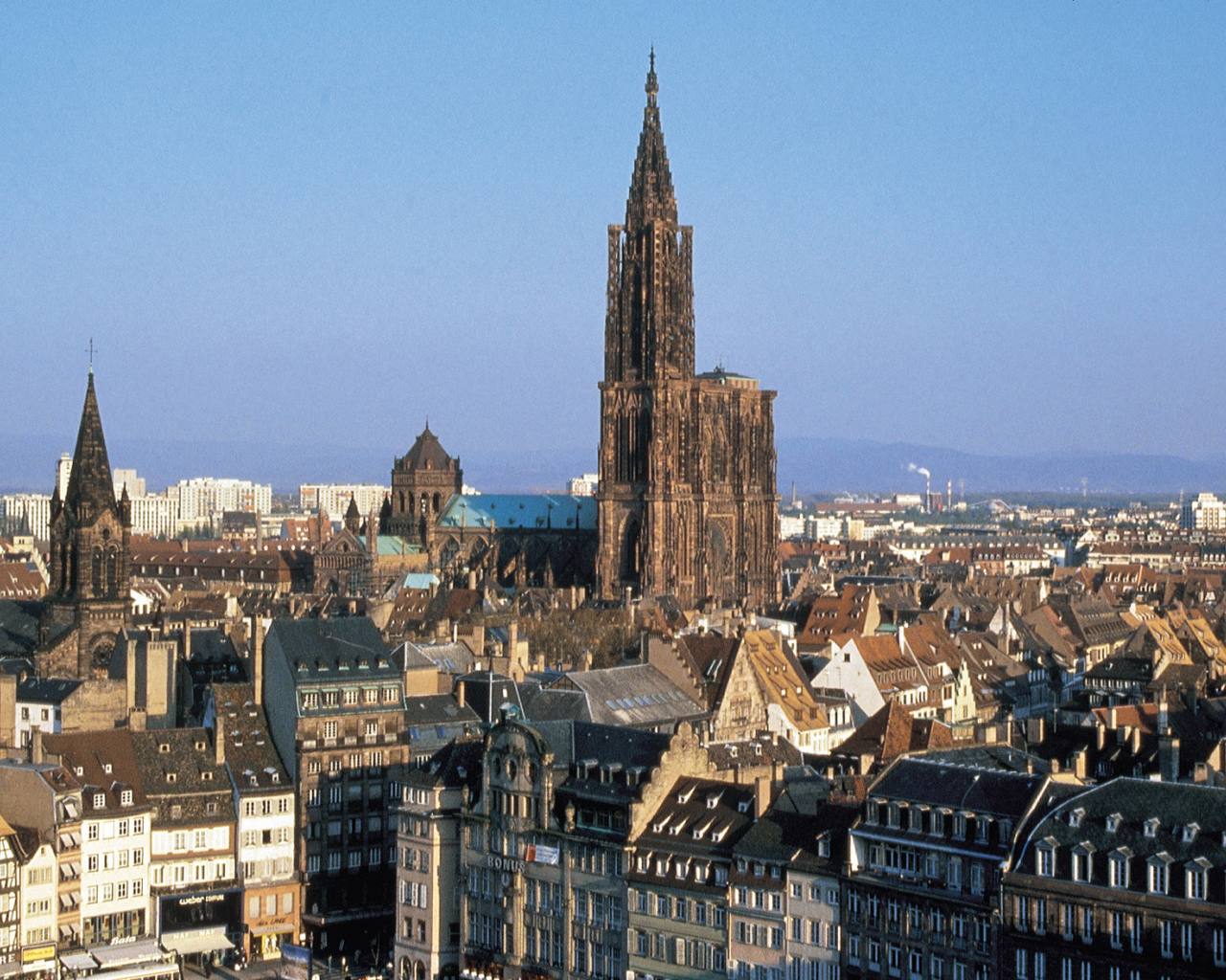 Городские здания в городе Страсбург, Франция