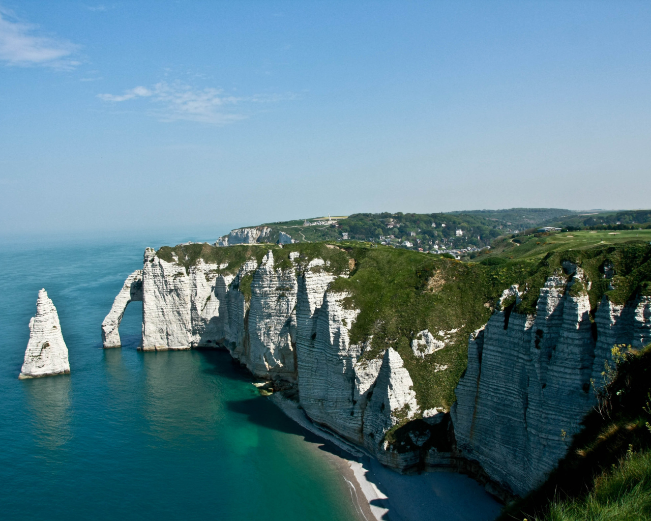 Белые скалы в Нормандии, Франция