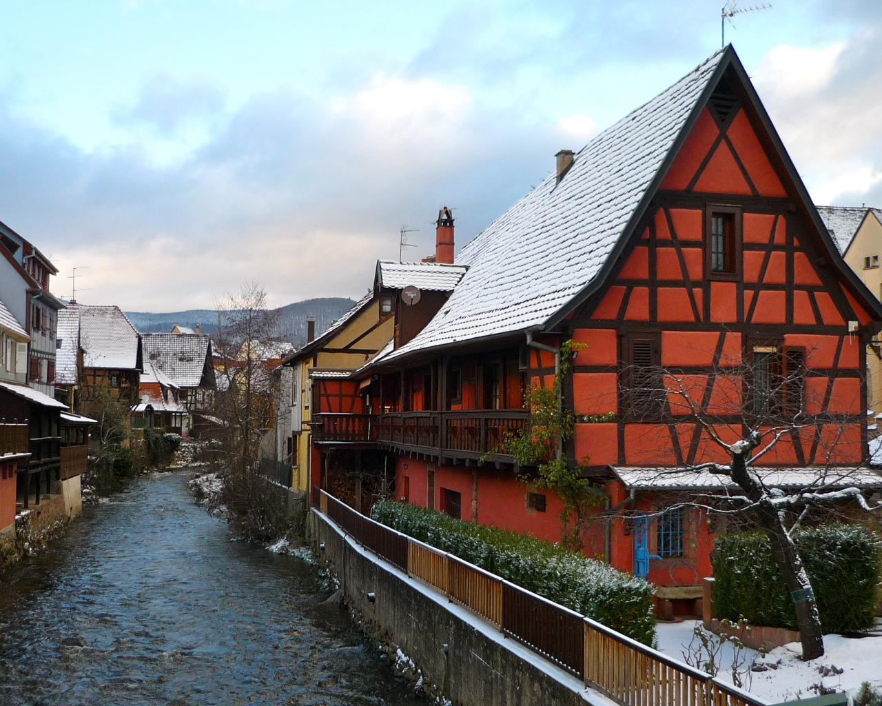 Зима в Эльзасе, Франция