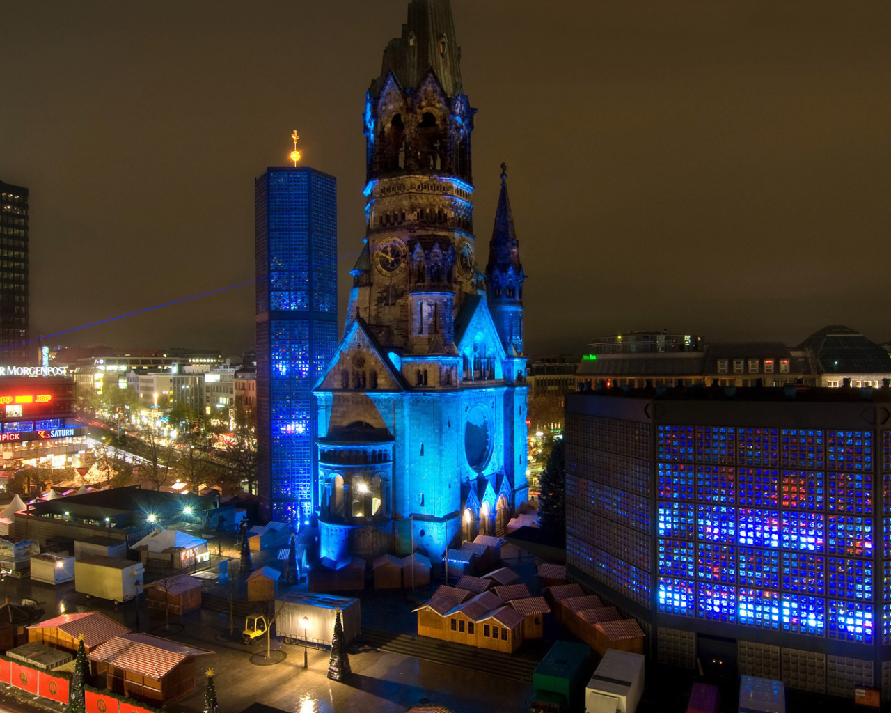 Ночной собор в Берлине