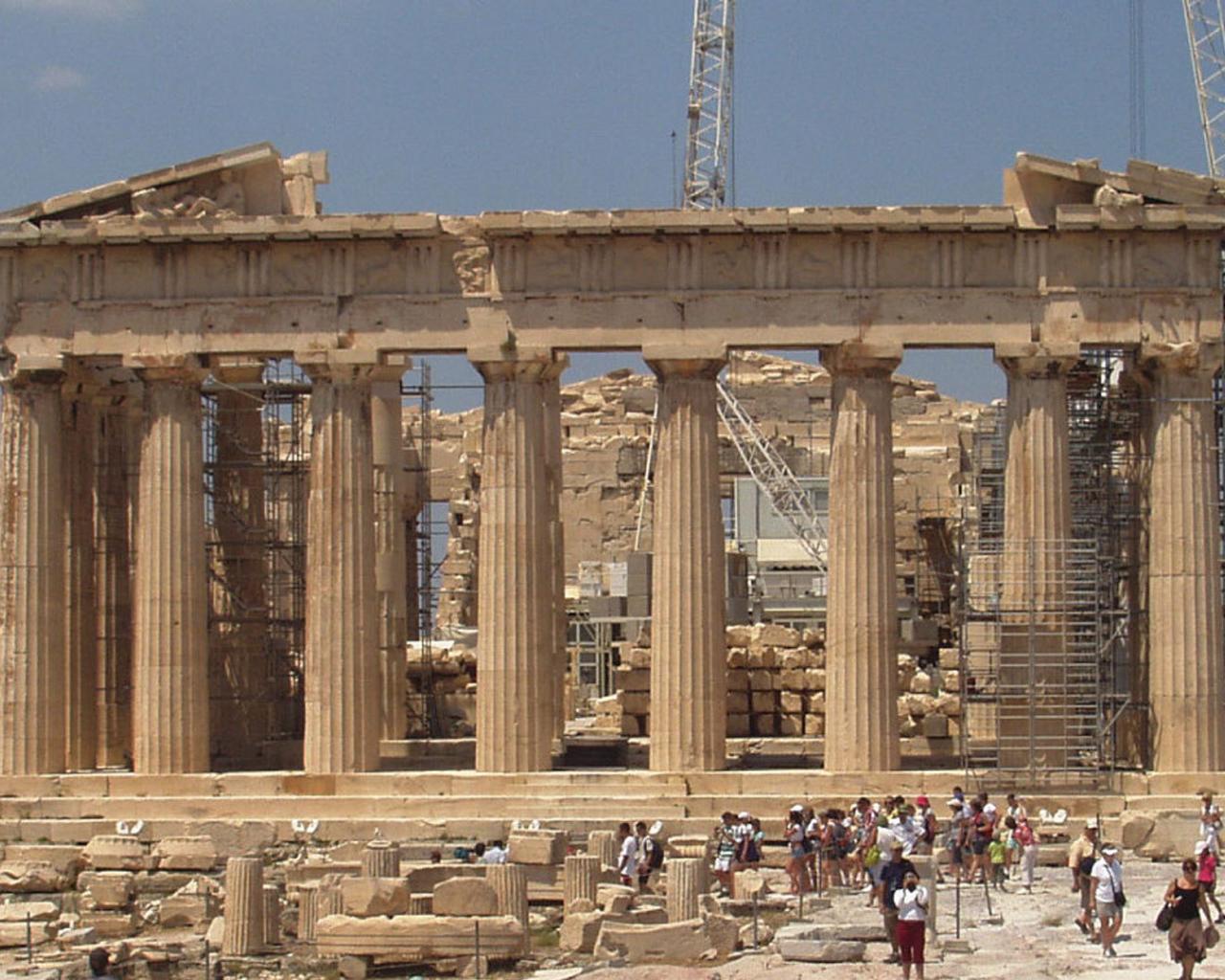 Древние руины в Афинах