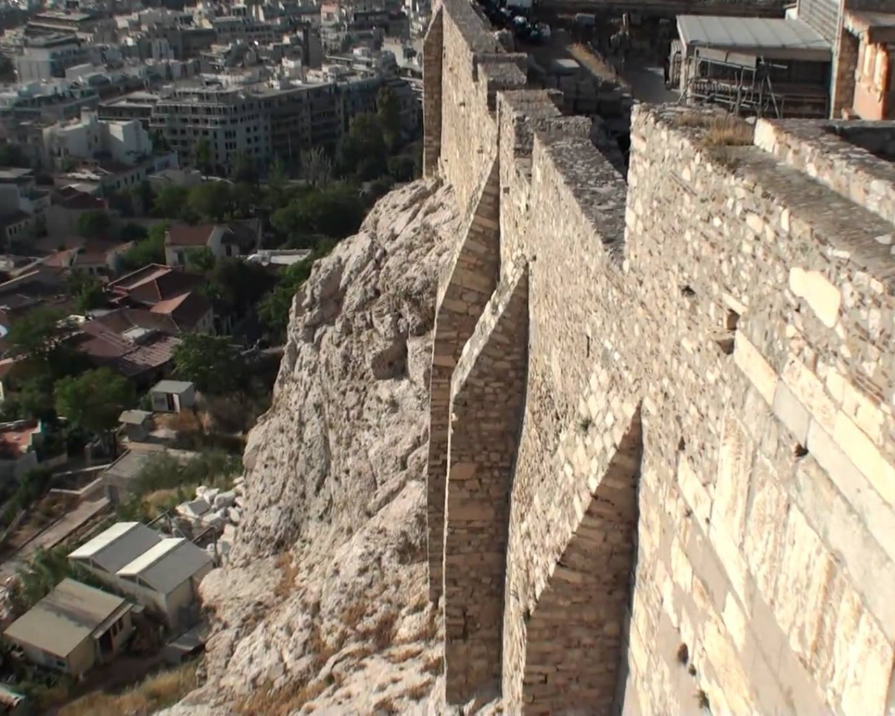 Вид с Акрополя в Афинах