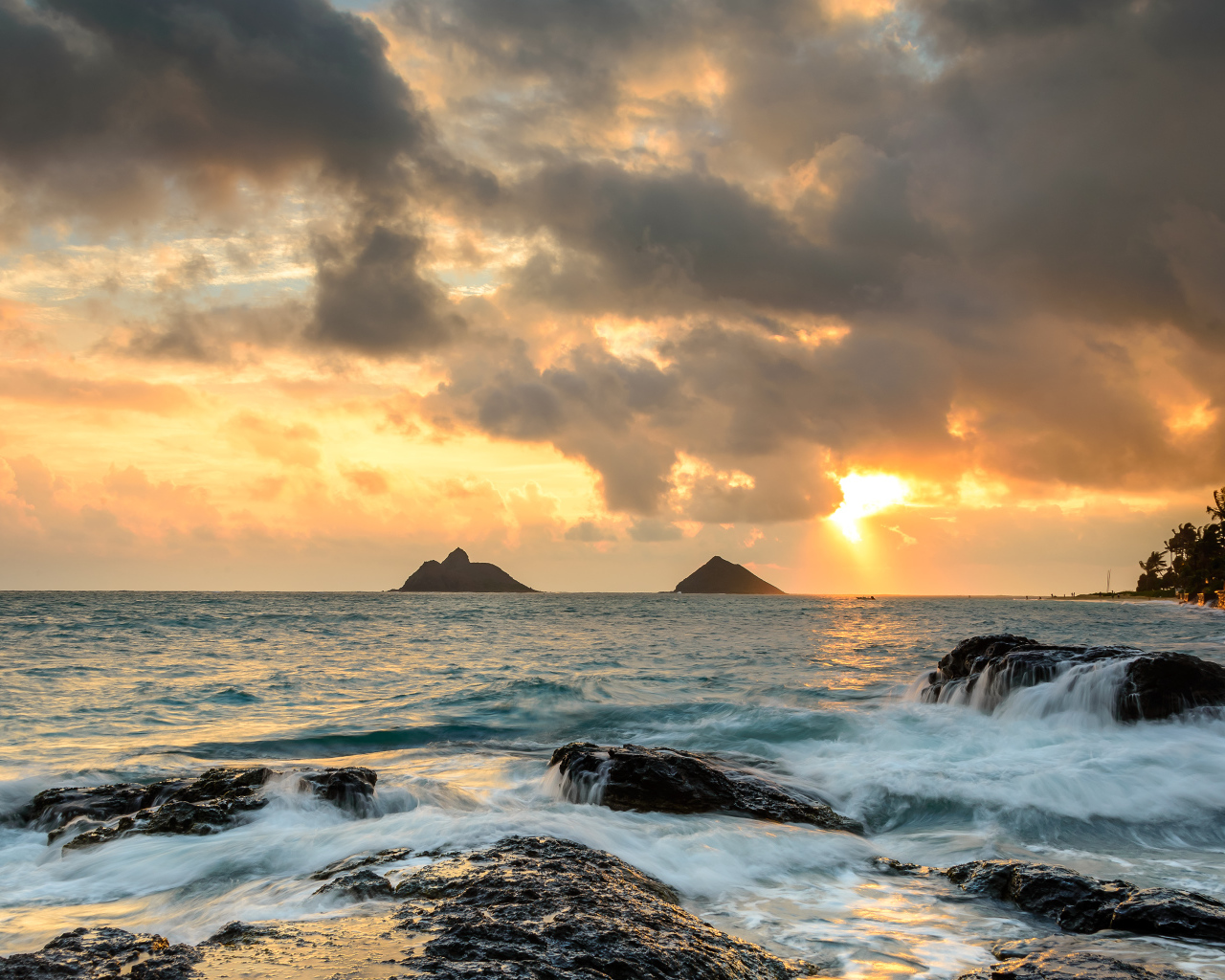 Рассвет в Каилуа-Кона, Гавайи