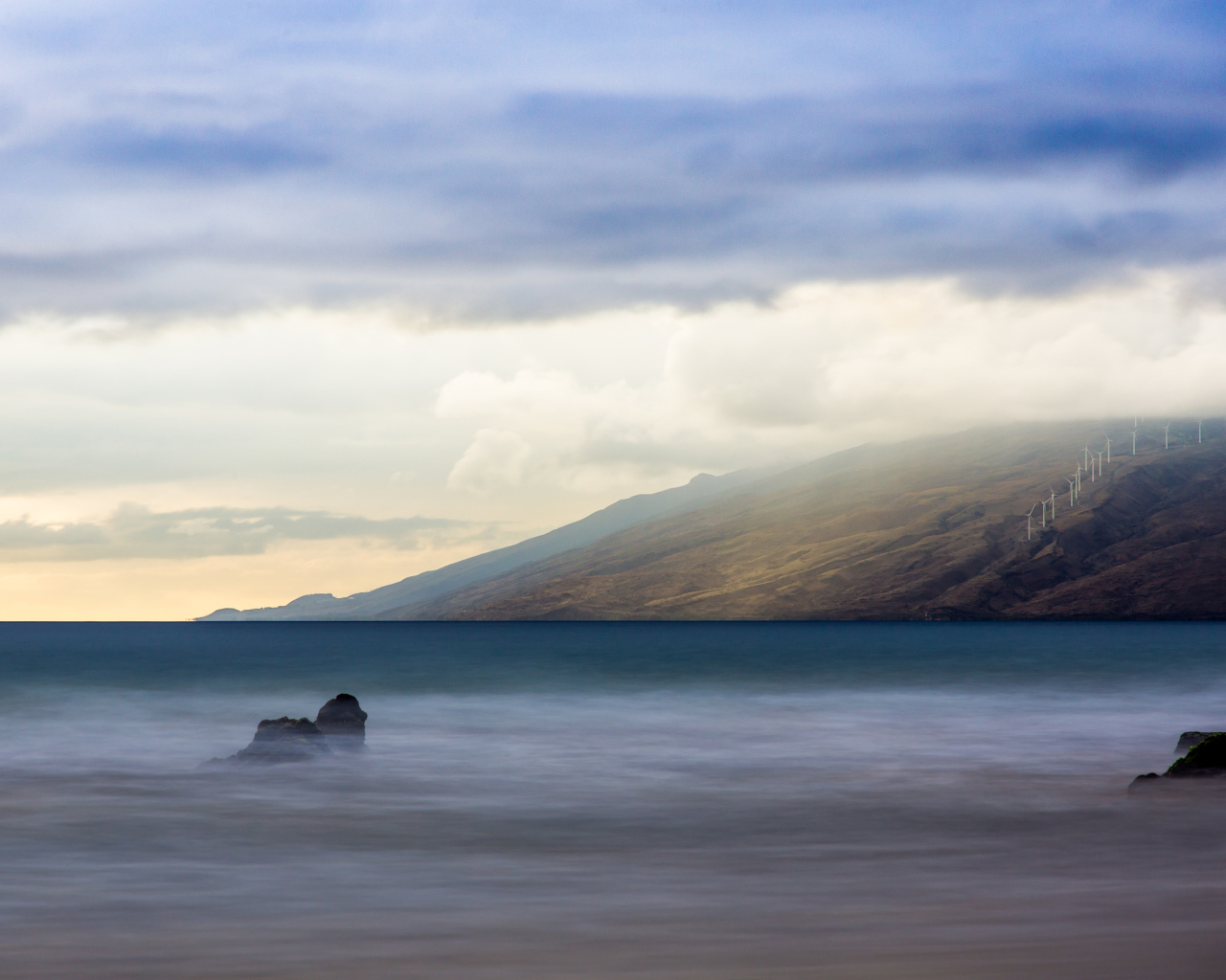Закат на гавайском острове Мауи