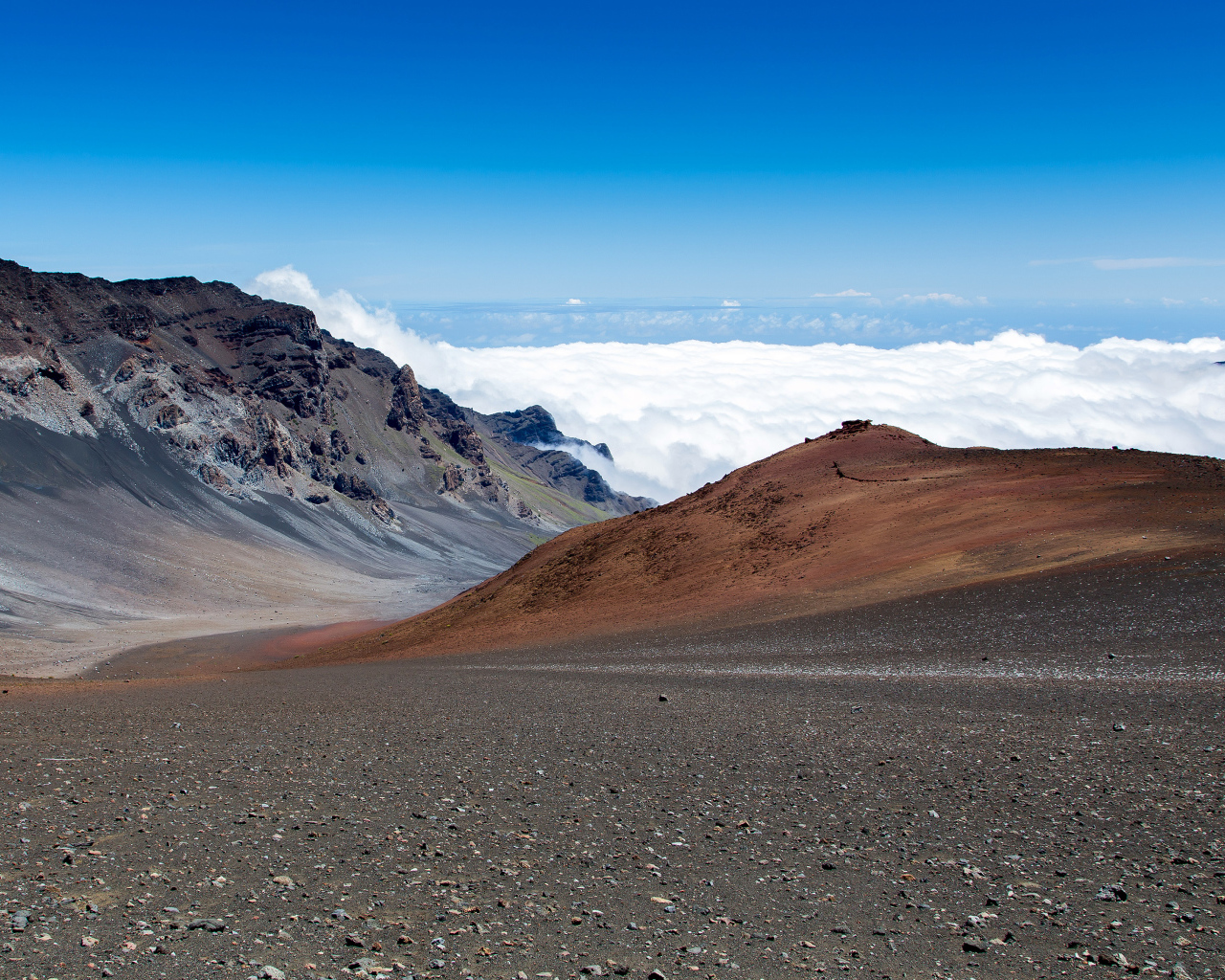 Вулкан Халеакала на гавайском острове Мауи