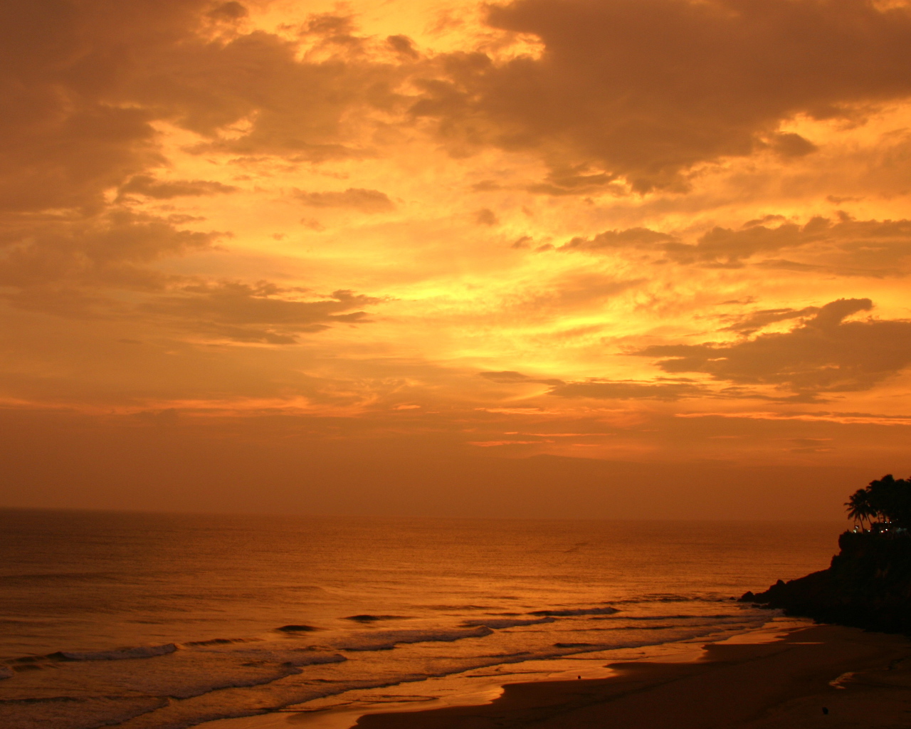 После заката в Варкале