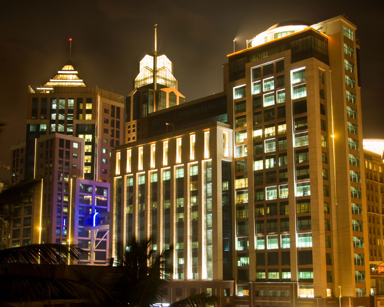 Ночные огни Бангалора