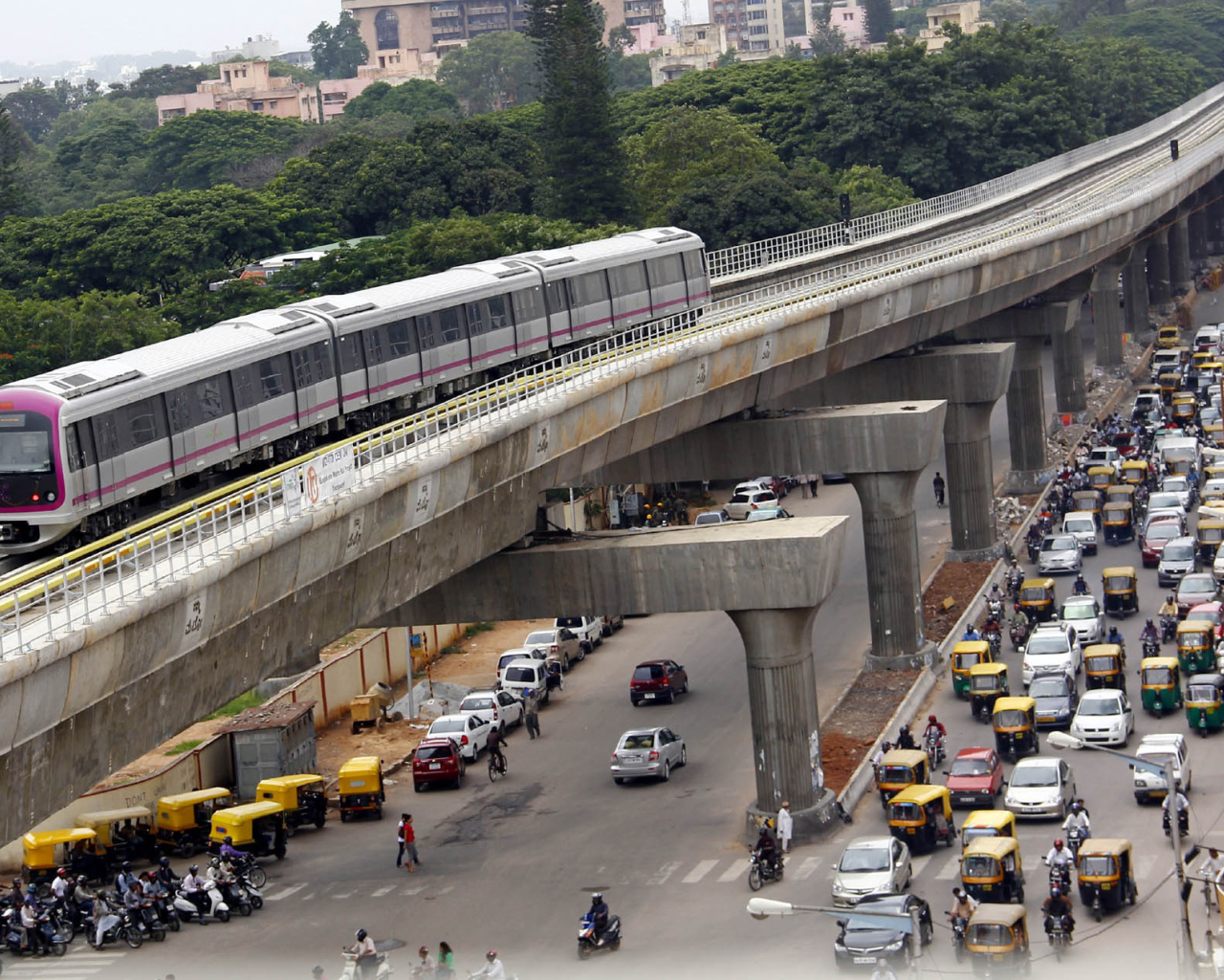 Транспортное движение в Бангалоре