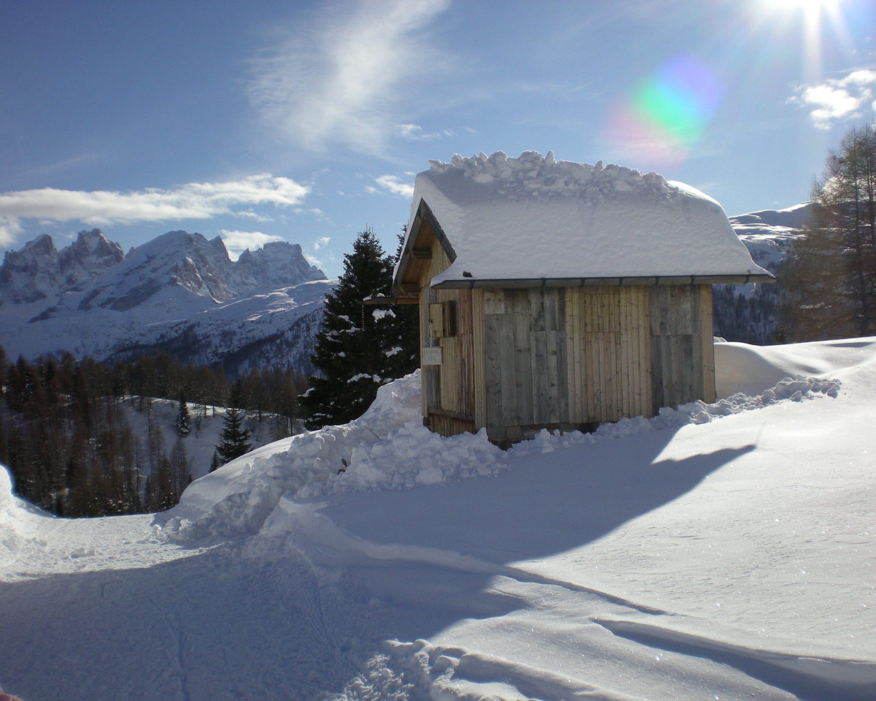 Домик на горнолыжном курорте Валь-Ди-Фасса, Италия