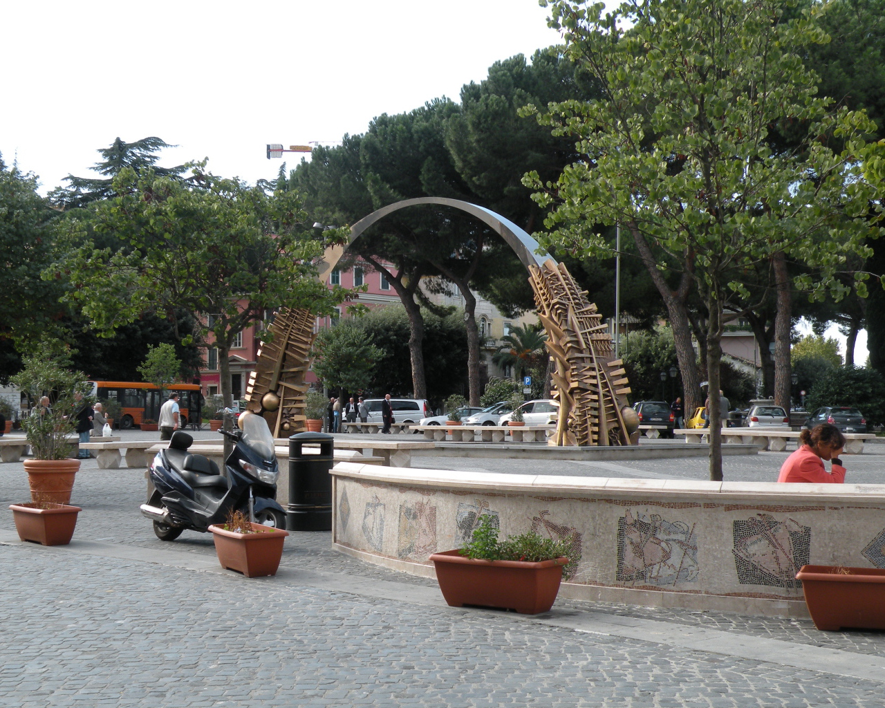 Городской парк в Тиволи, Италия