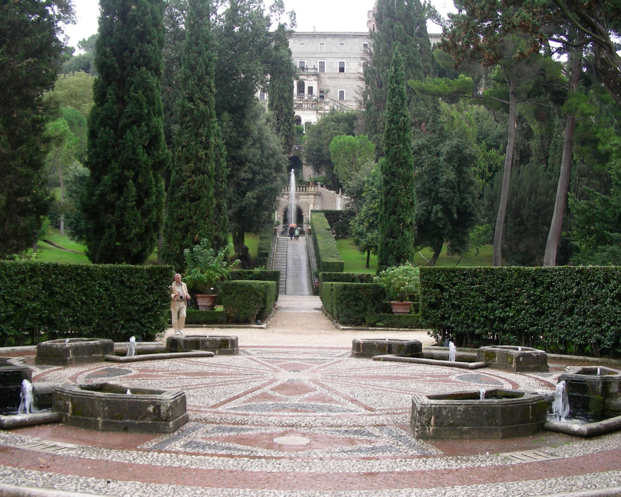 Парк в Тиволи, Италия