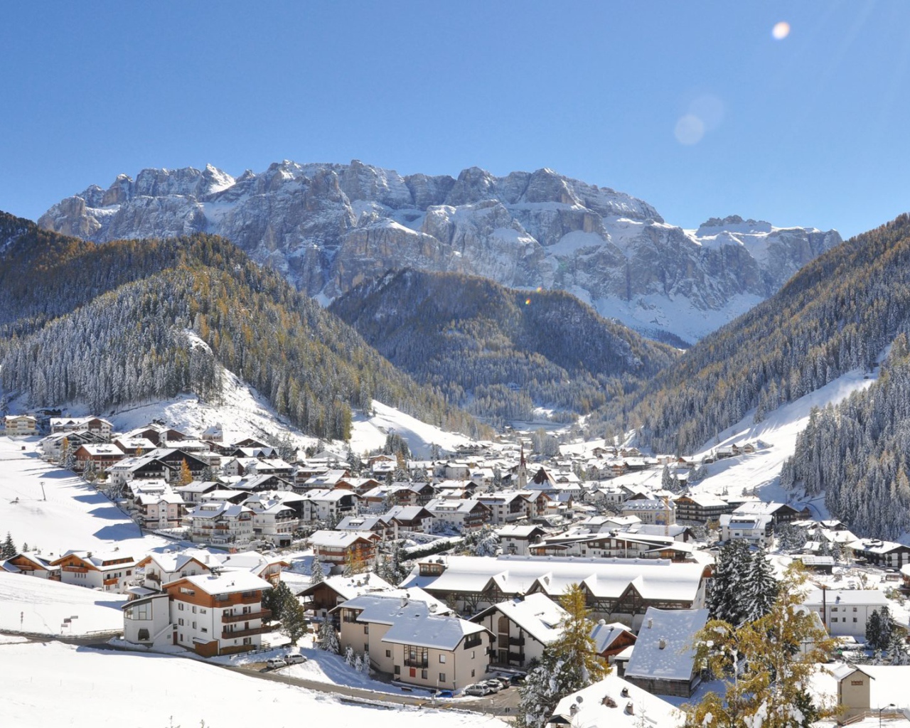 Горнолыжный курорт Валь Гардена, Италия