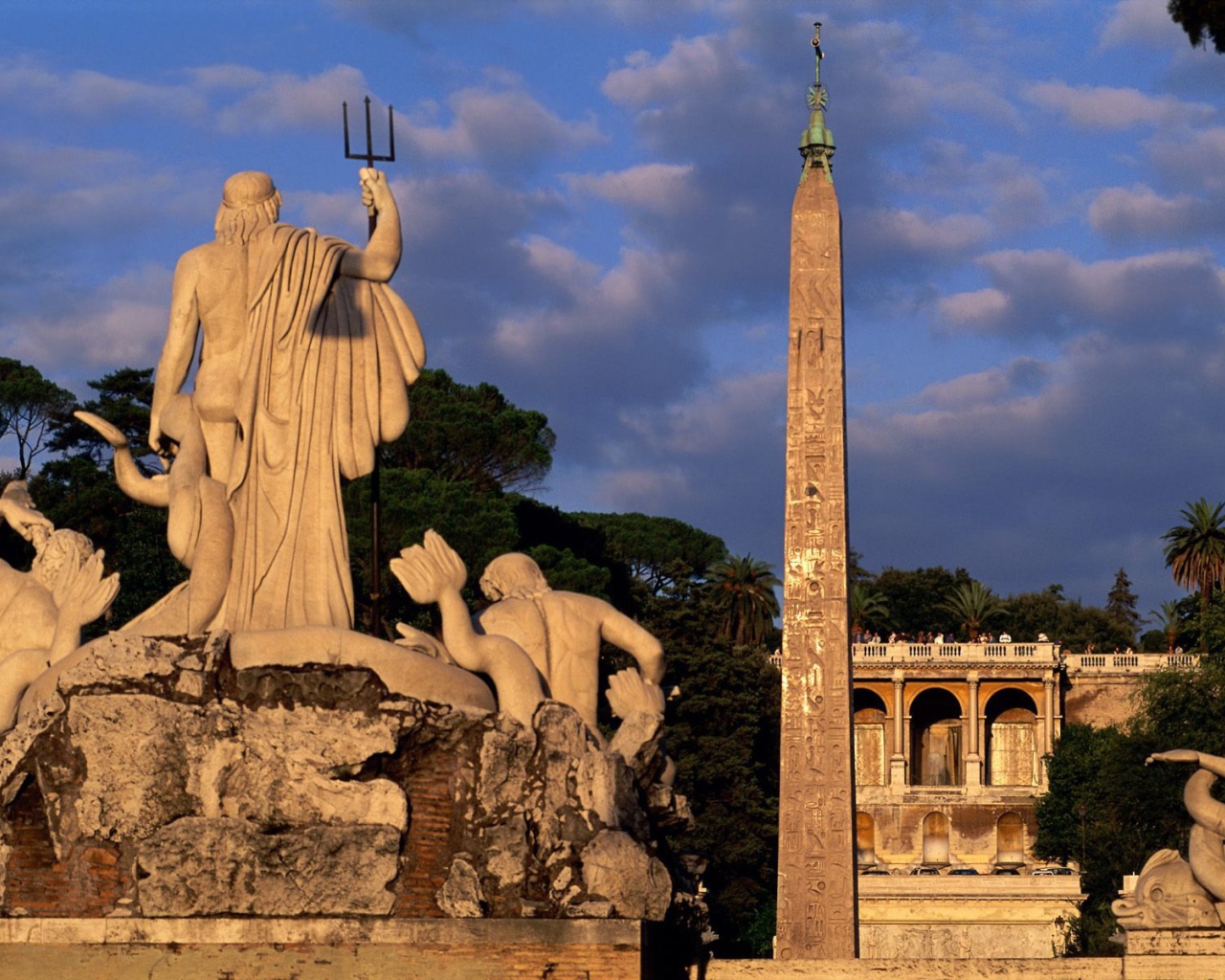 Статуи богов в Риме, Италия