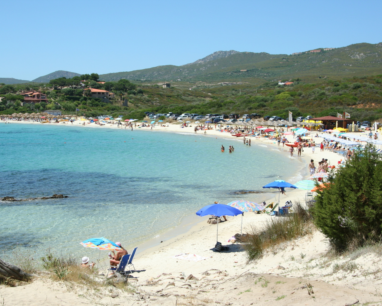 Summer vacation at the beach on the Costa Smeralda, Italy