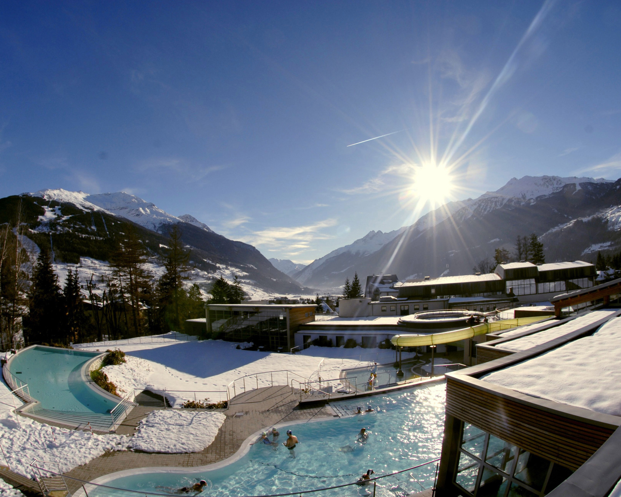 Термальный курорт в Бормио, Италия