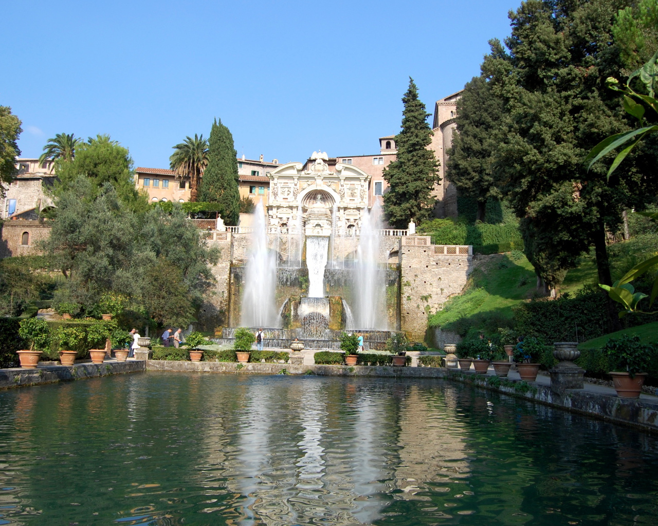 Вилла д Эсте в Тиволи, Италия