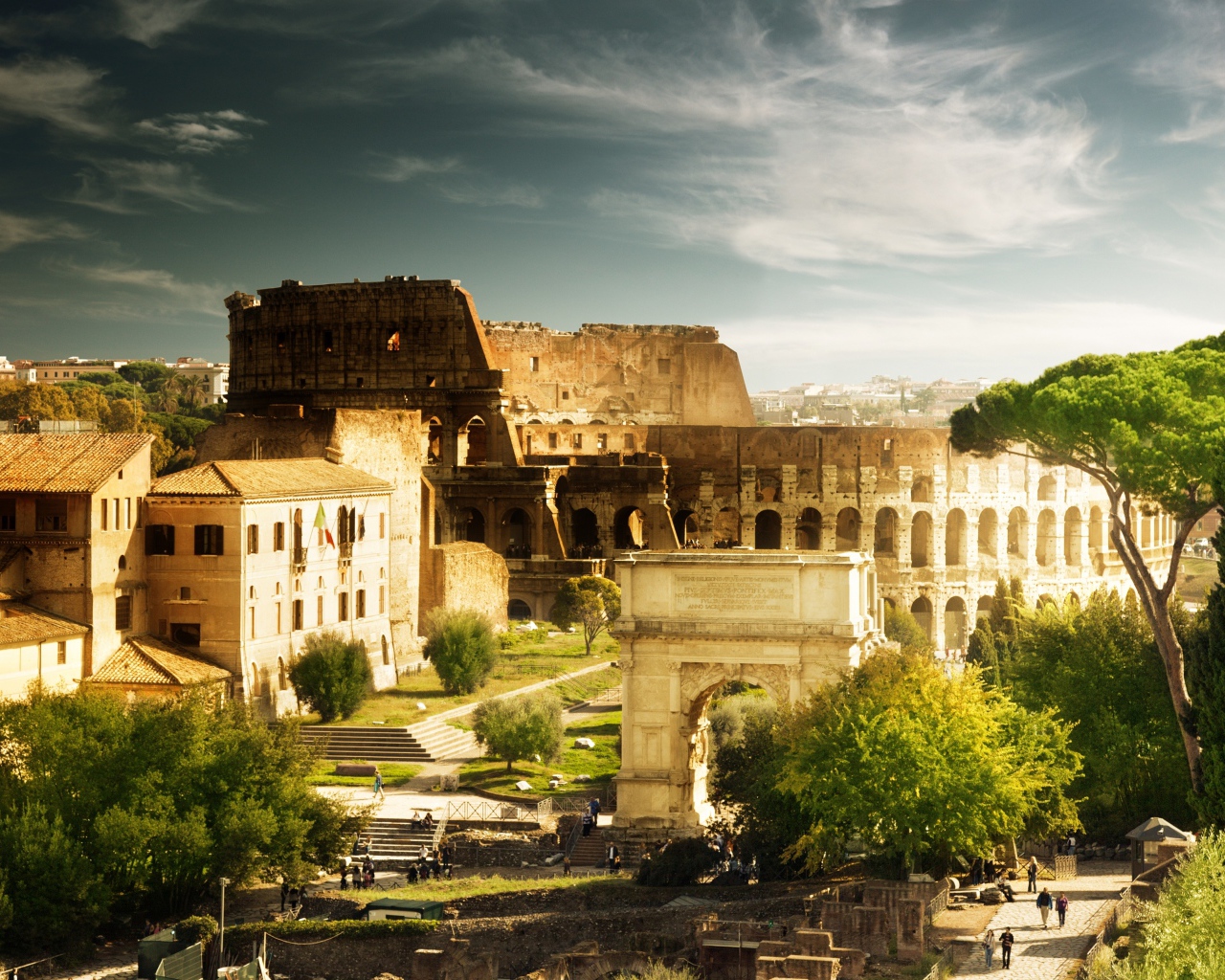 Прогулка после грозы в Риме, Италия