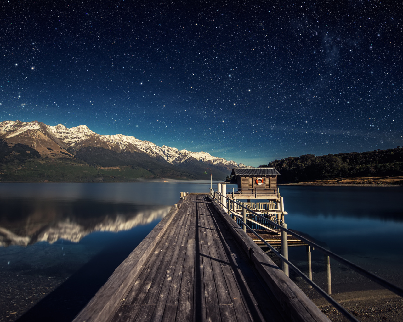 Звёздная ночь в Новой Зеландии