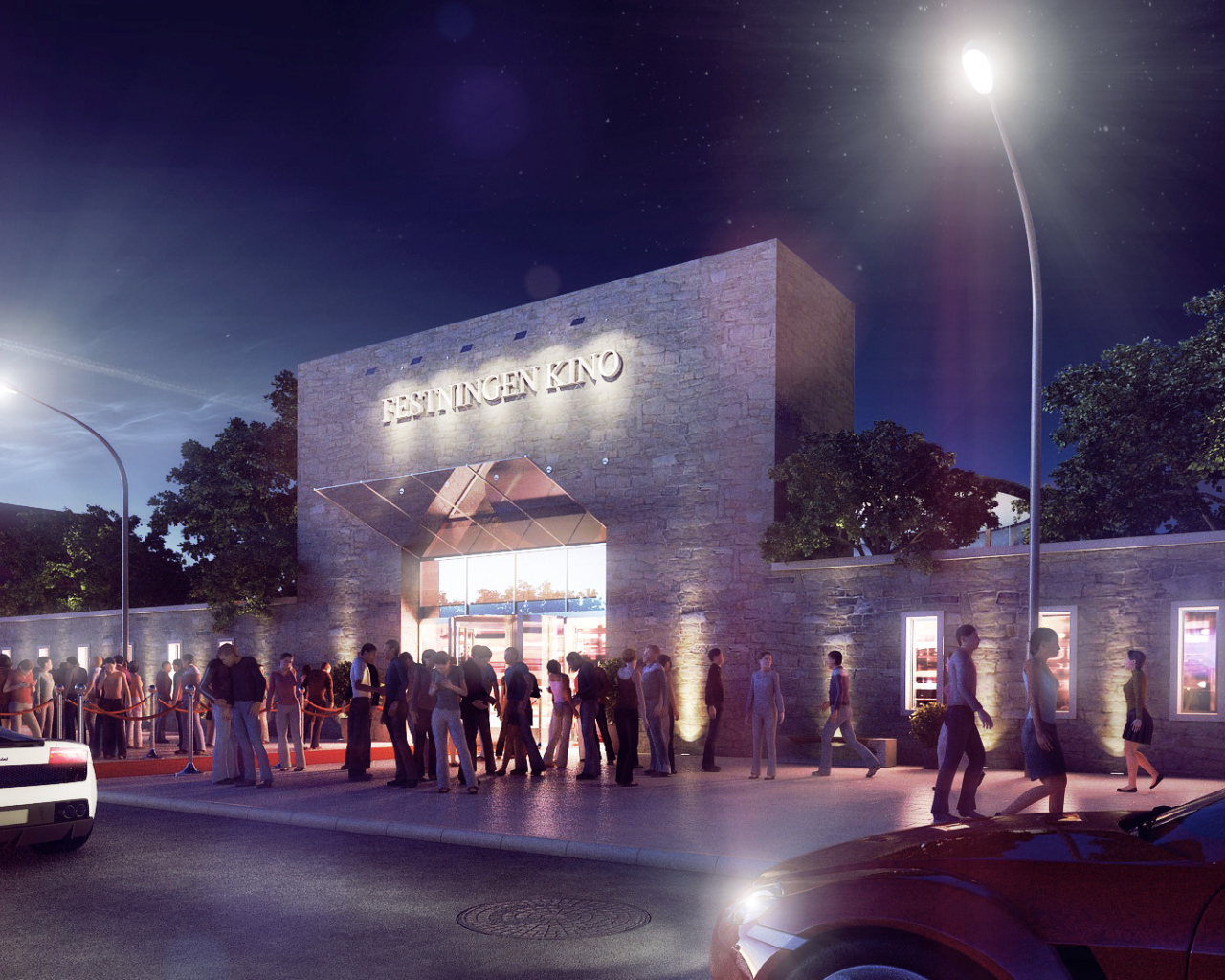 У кинотеатра в Осло