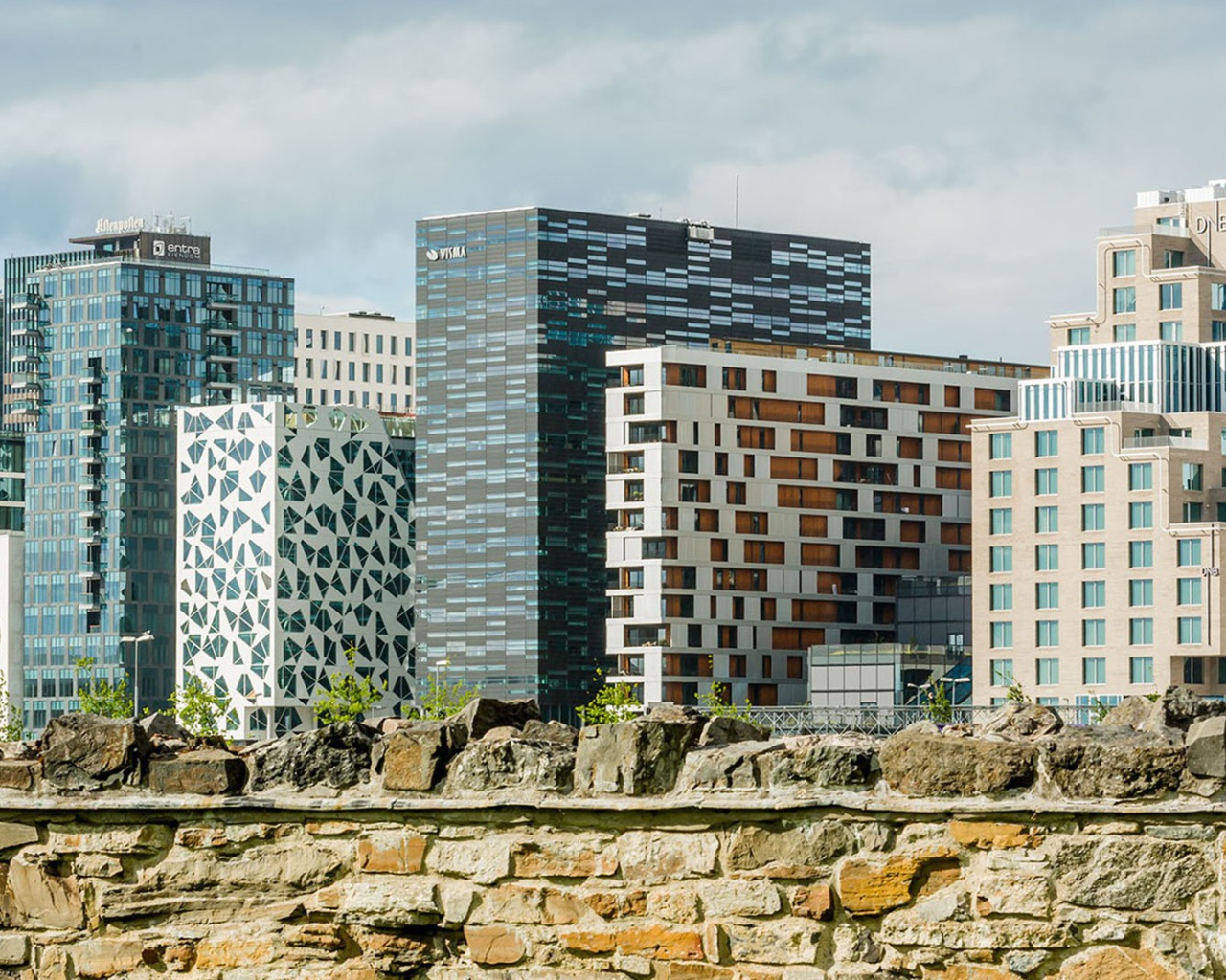 Красивые здания в Осло