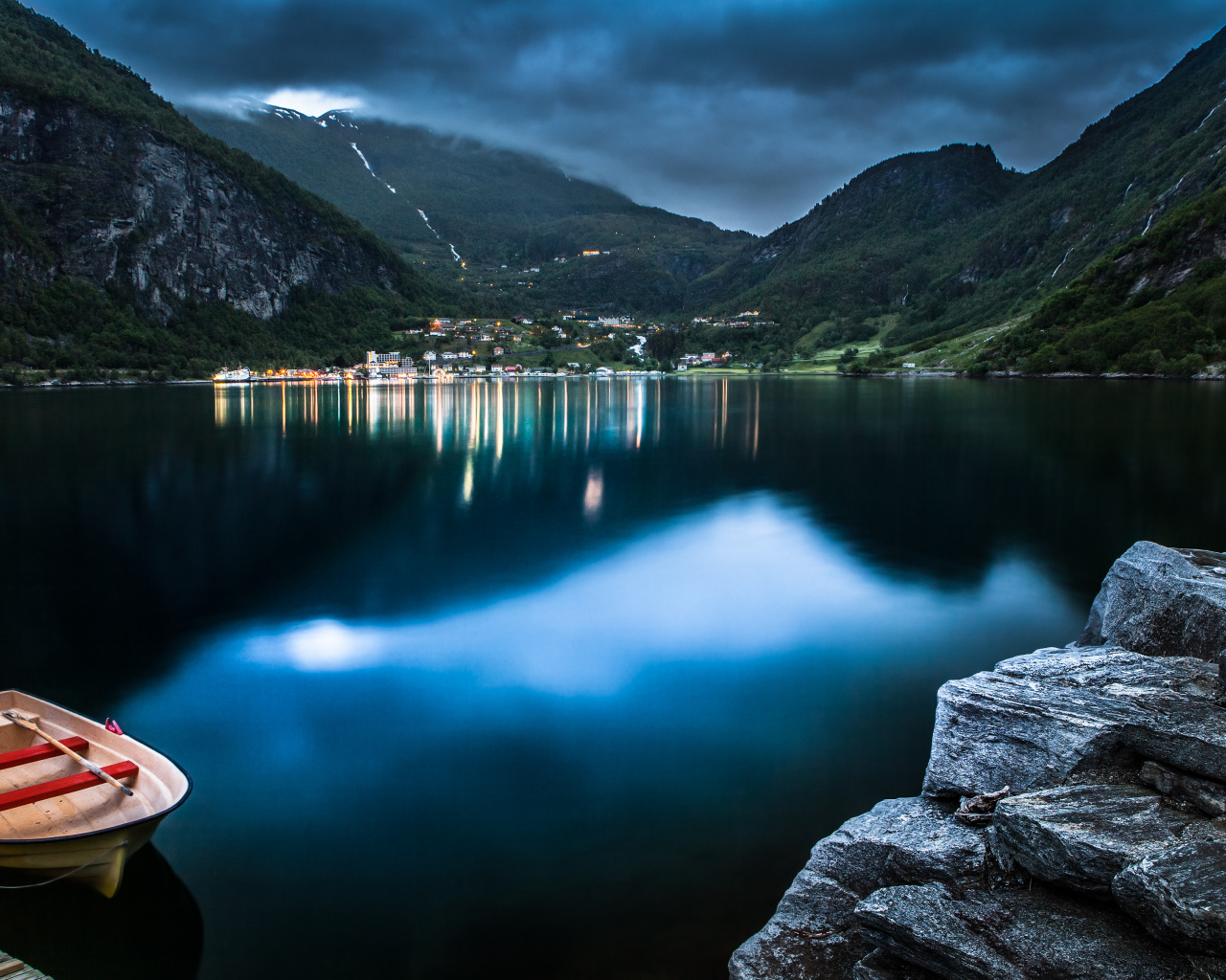 Посёлок Гейрангер в Норвегии