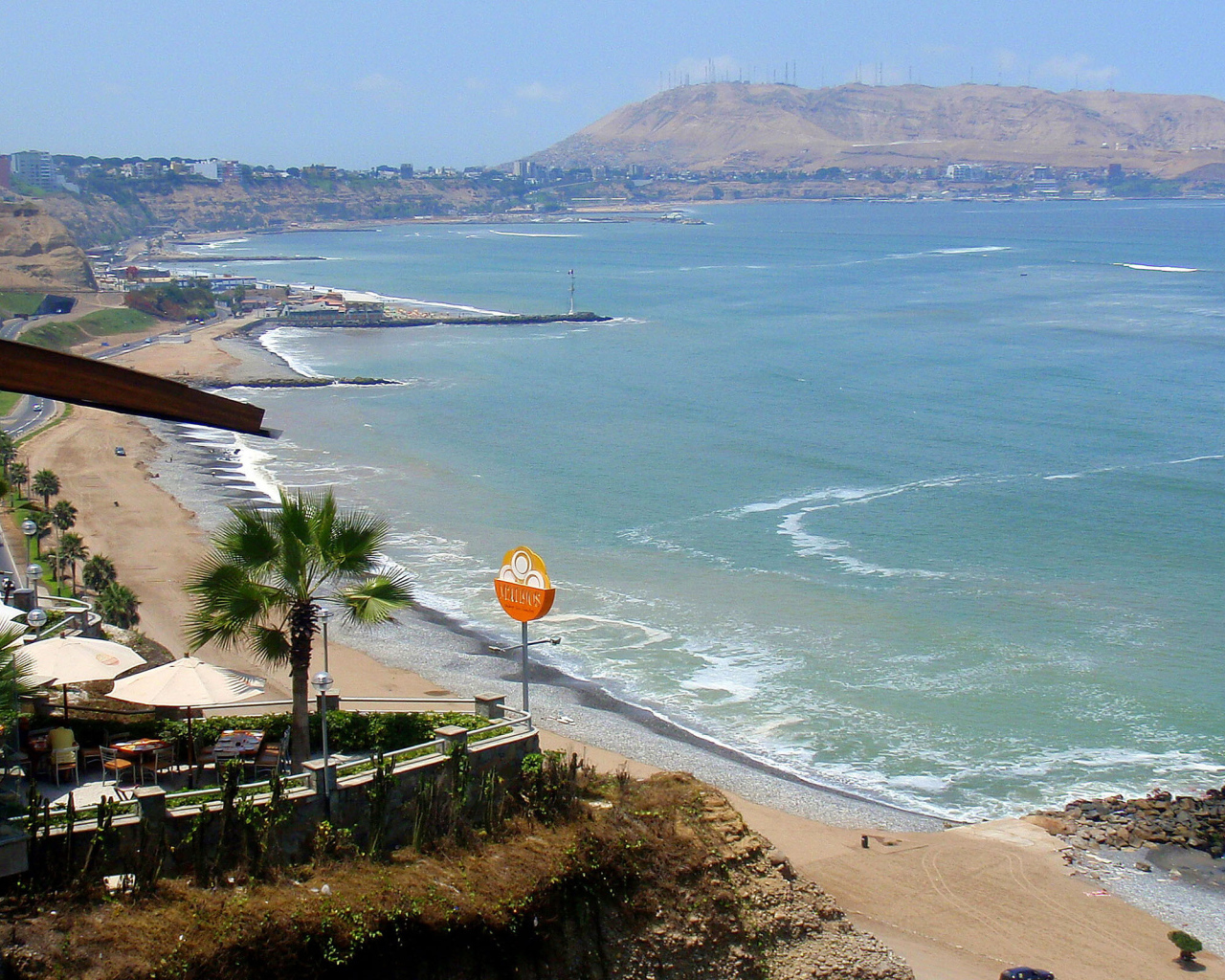 Beach in Lima peru