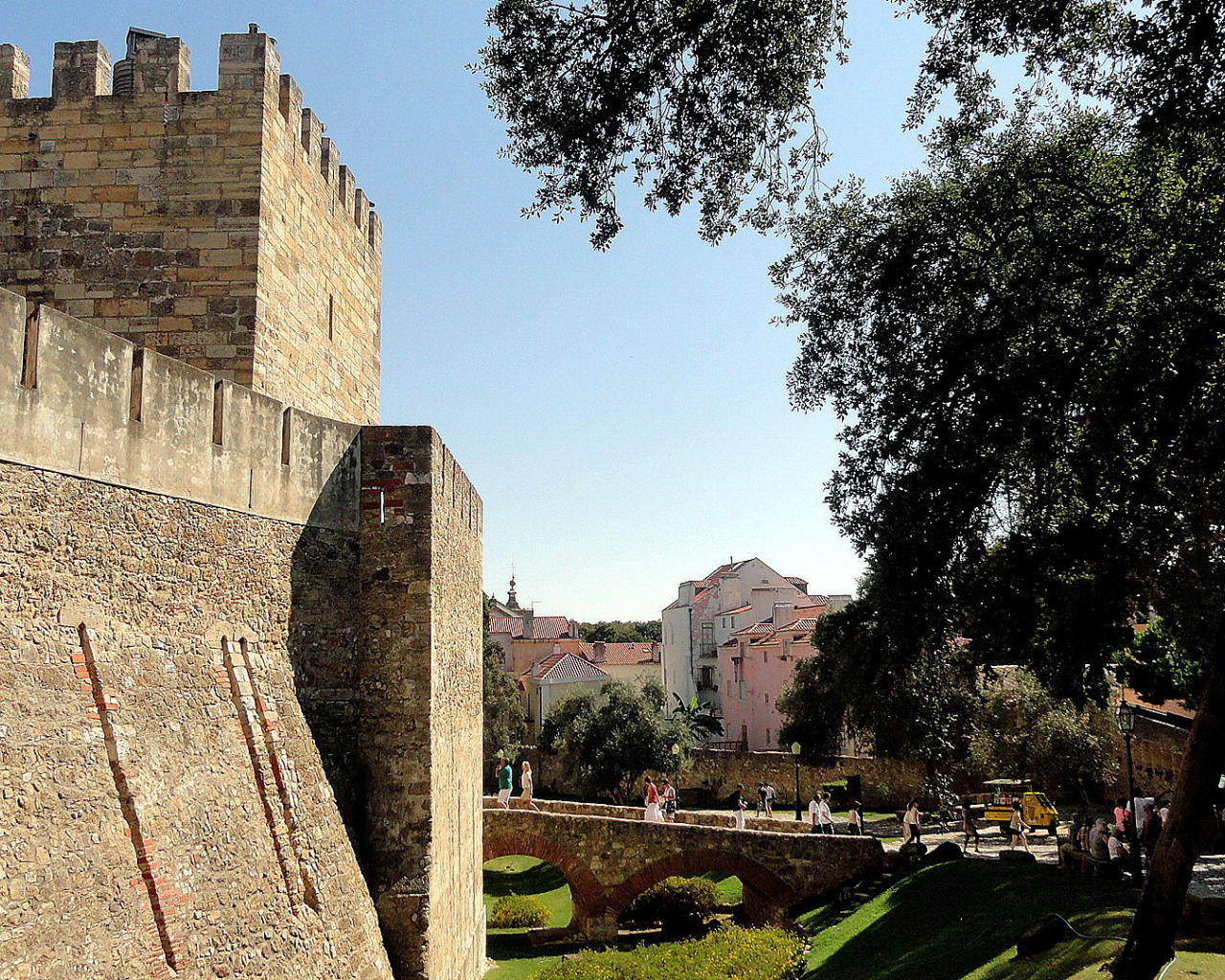 Красивый вид в Лиссабоне