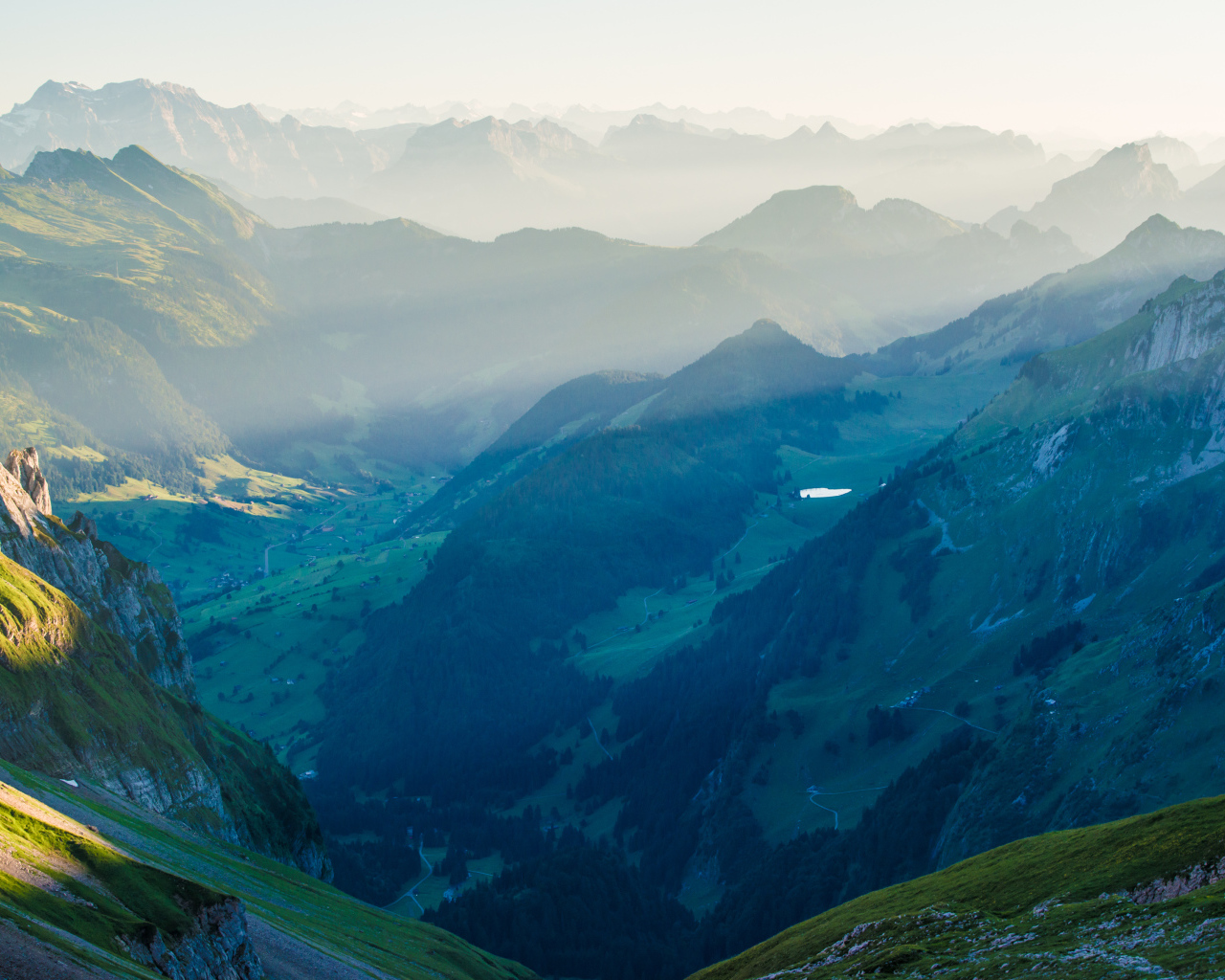 Красивые горы в Швейцарии