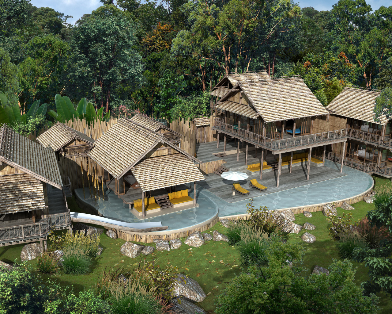 Гостиница на берегу моря на острове Ко Куд, Таиланд