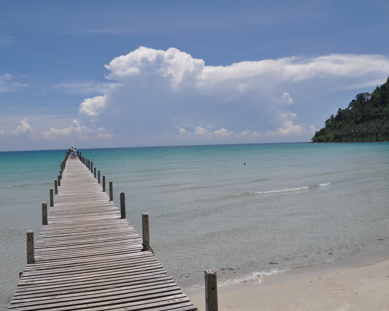 Морской пирс на острове Ко Куд, Таиланд