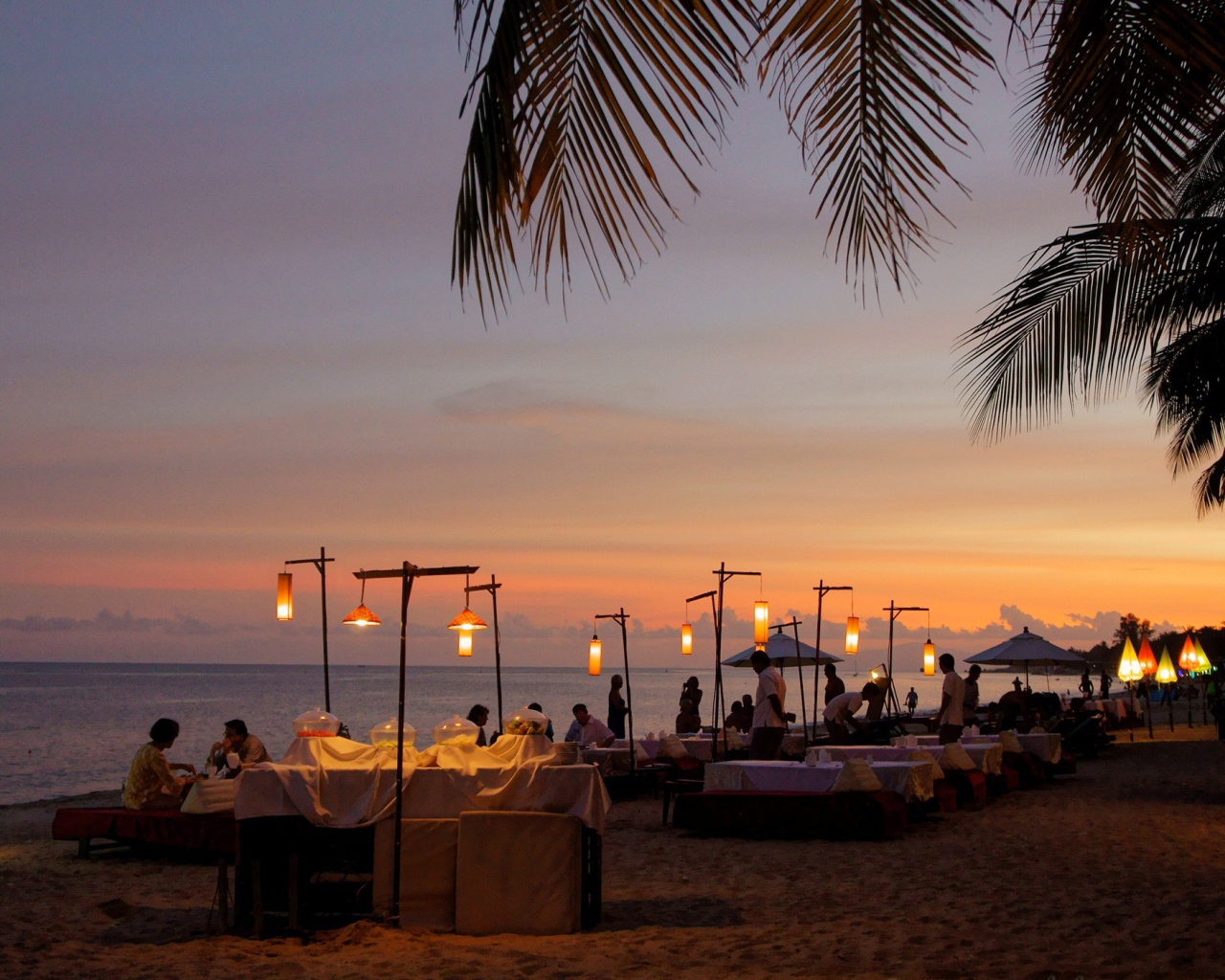 Отдых на пляже на острове Самуи, Таиланд