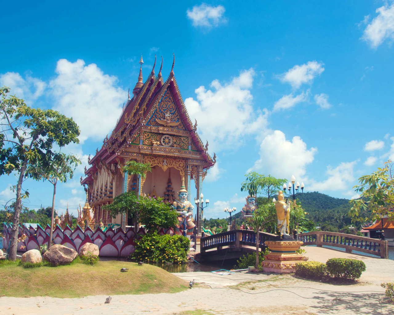 Temple on the coast of Koh Samui, Thailand