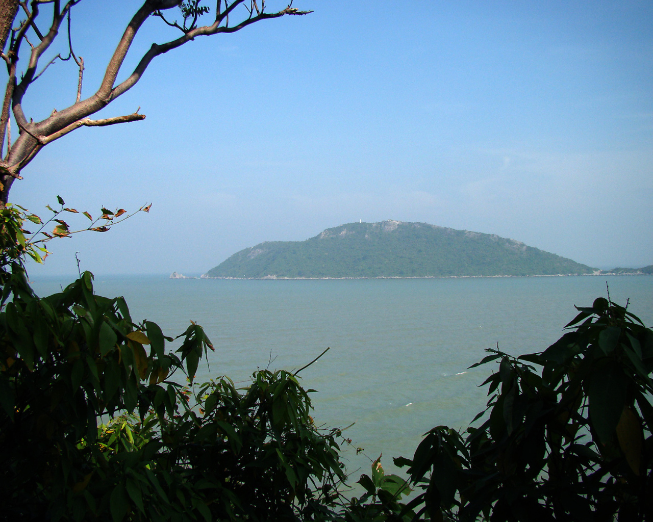 Вид на полуостров на курорте Хуа Хин, Таиланд