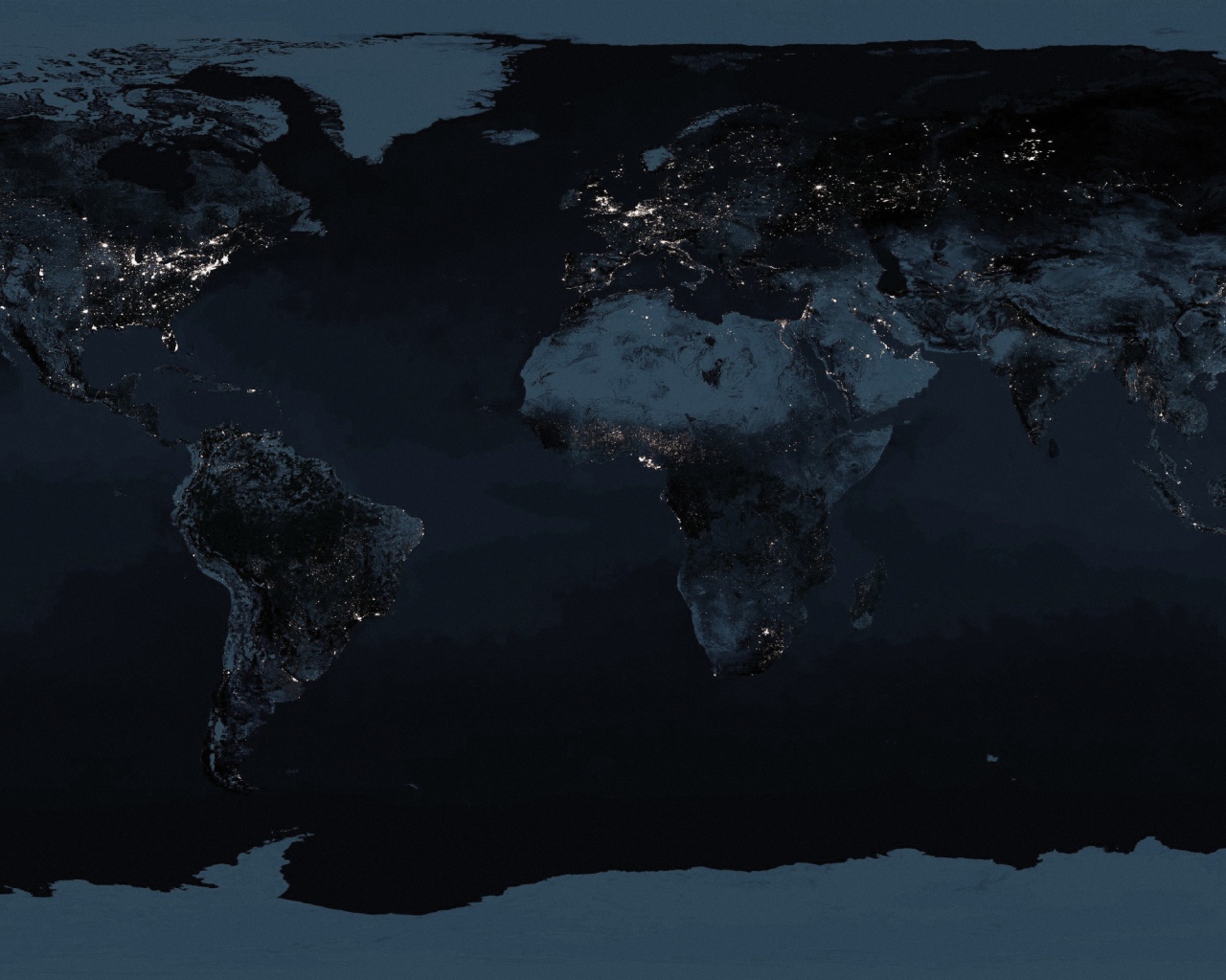 Ночная карта Мира