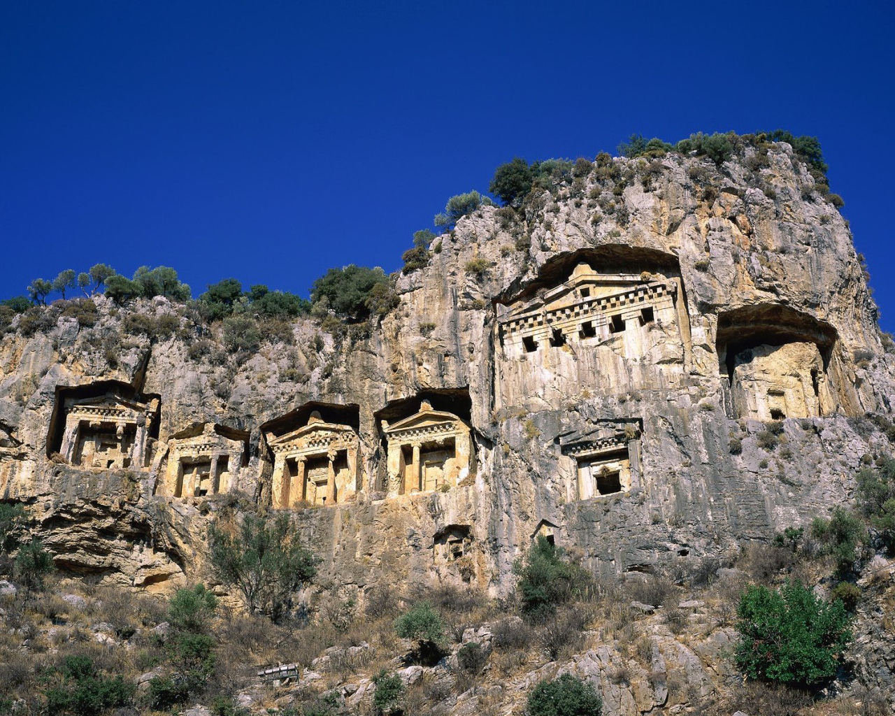 Древние здания в Мармарис, Турция