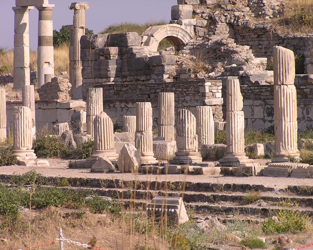 Старинные развалины в Эфесе, Турция