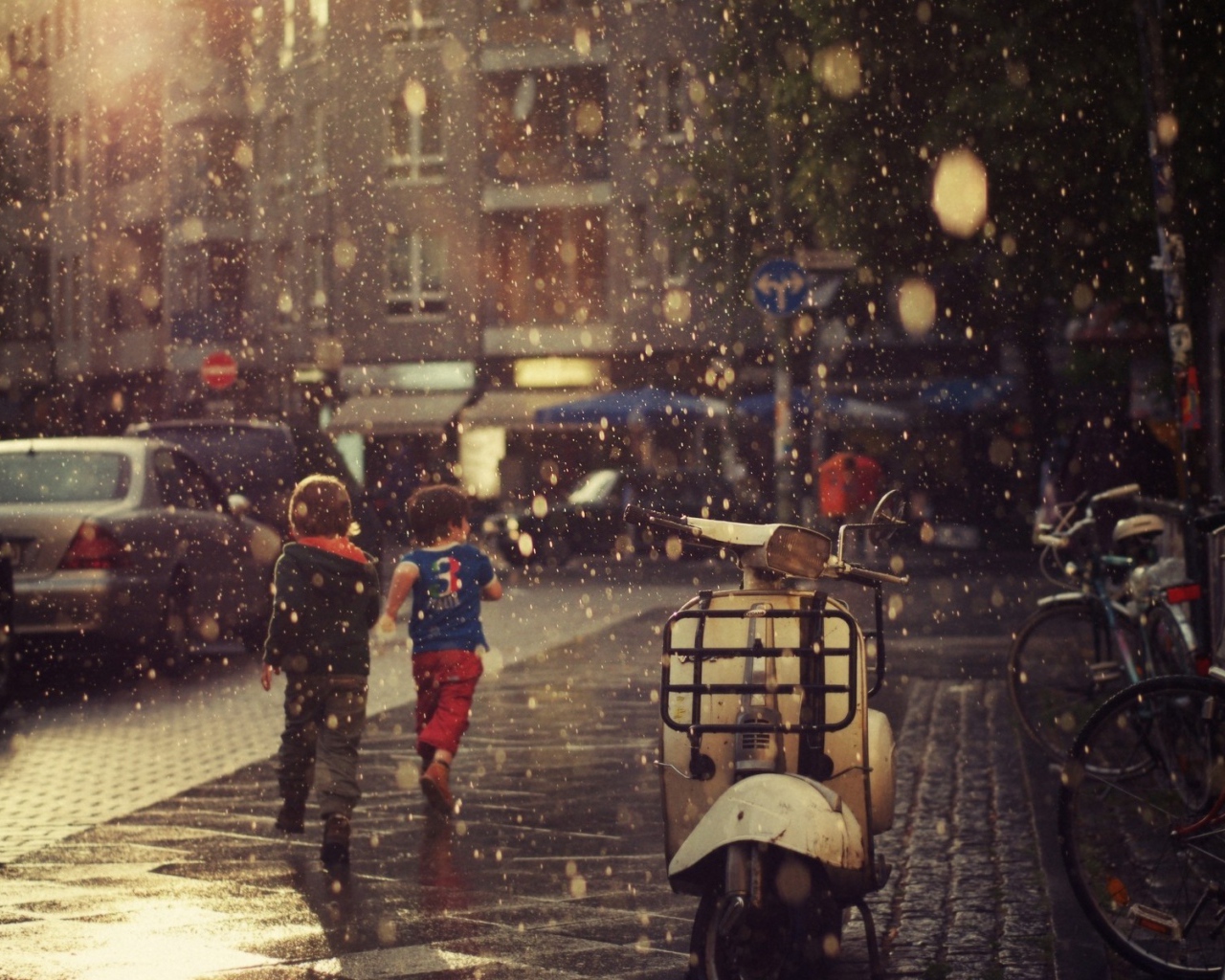 Дети на улице в Стамбуле