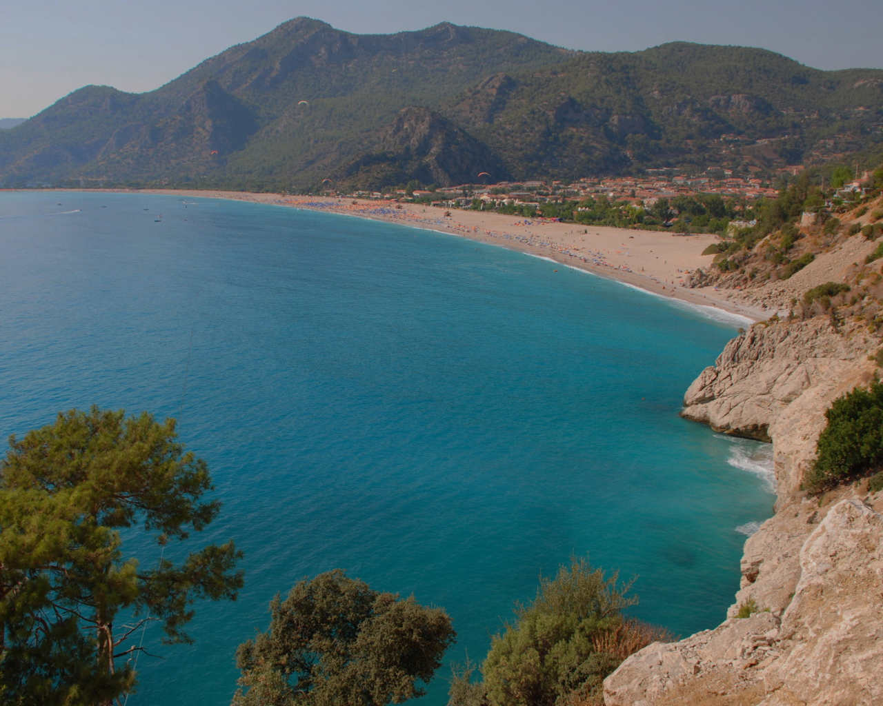 Бескрайний пляж Фетхие, Турция