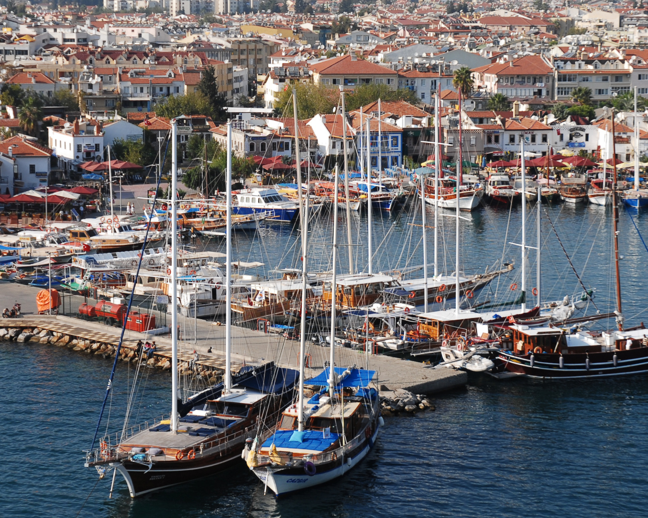 Гавань в Мармарис, Турция