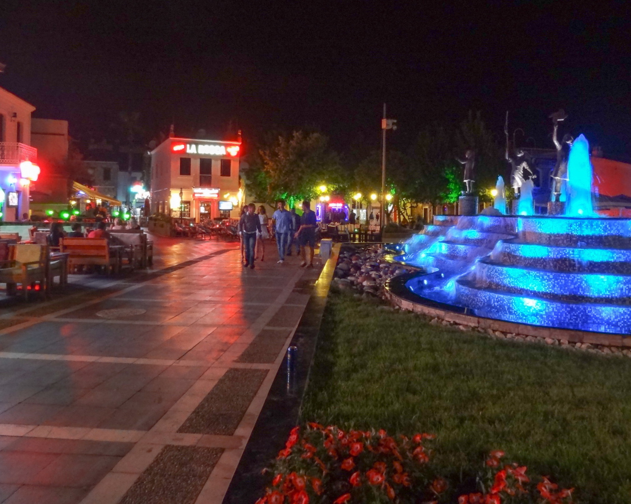 Ночная прогулка по Мармарис, Турция